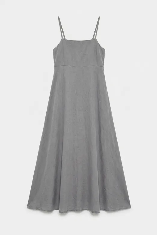 Bayan Gri Erg valdona elbise - BSL