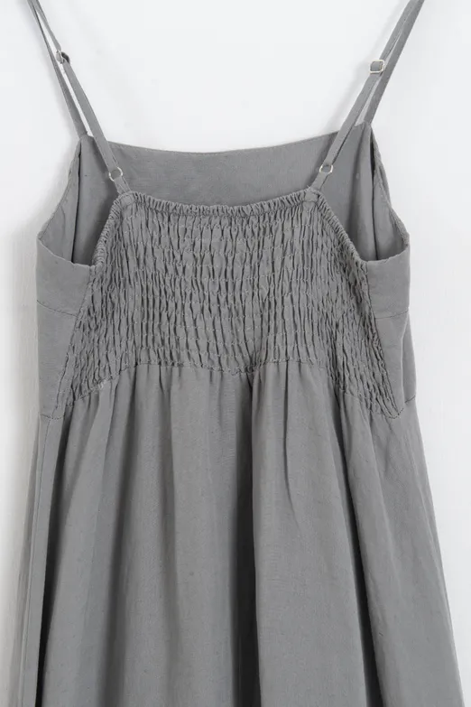 Bayan Gri Erg valdona elbise - BSL