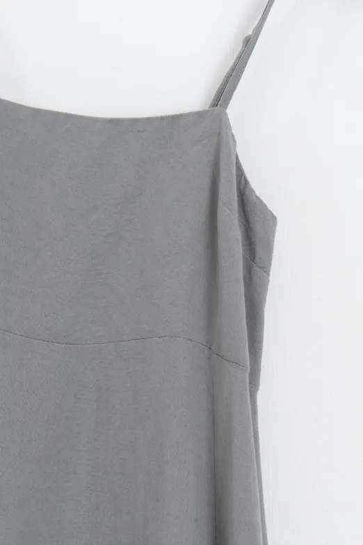 Bayan Gri Erg valdona elbise - BSL