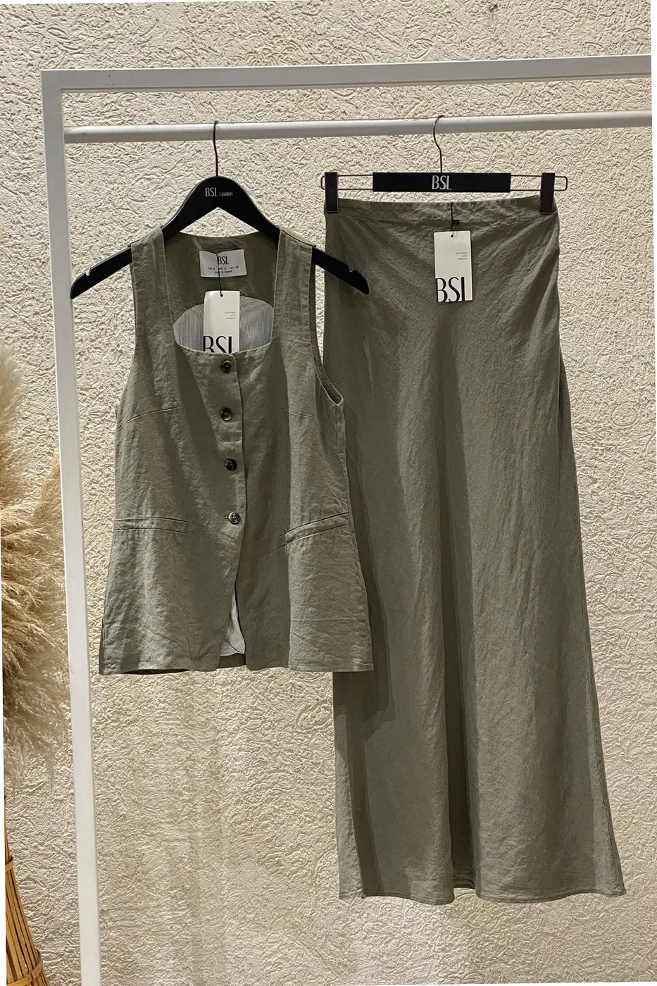 Bayan Haki % 100 Keten Balık Etek