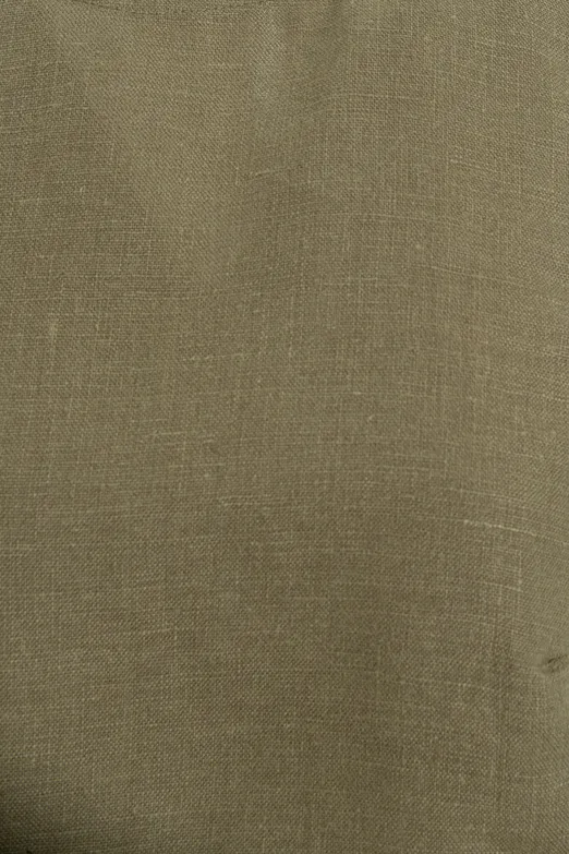 Bayan Haki % 100  Keten  Oversize Bluz - BSL