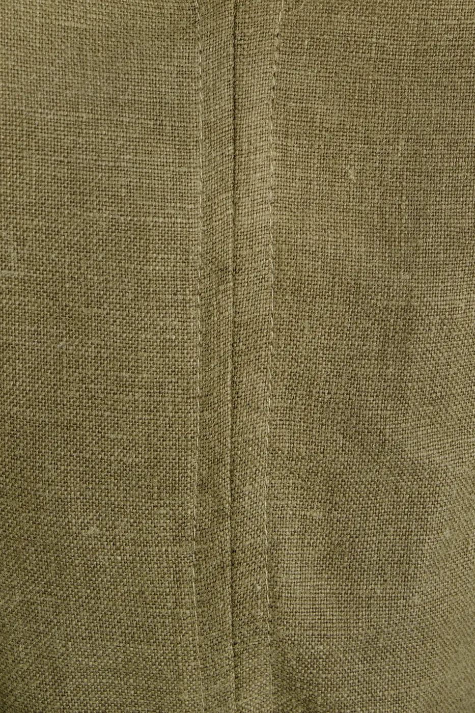 Bayan Haki %100 Elastik Kenarlı Keten Bluz