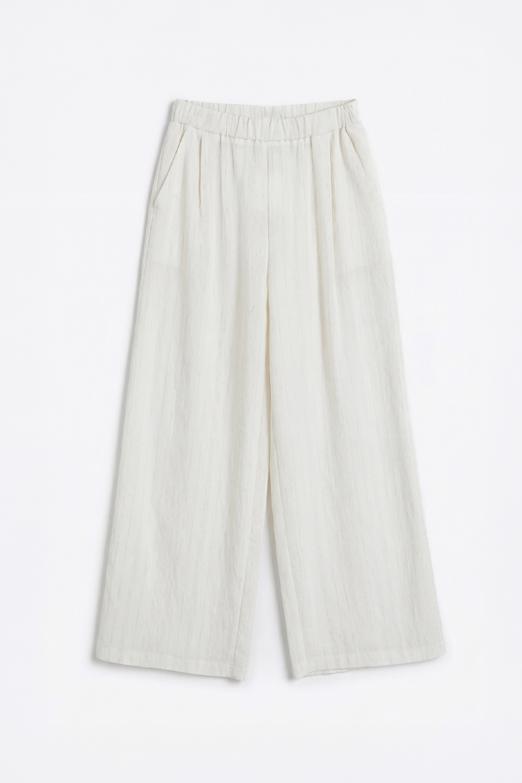 Keten Karışımlı Bol Pantolon