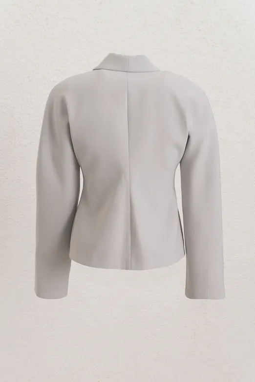 Bayan Taş Şal Yaka  Blazer Ceket - BSL
