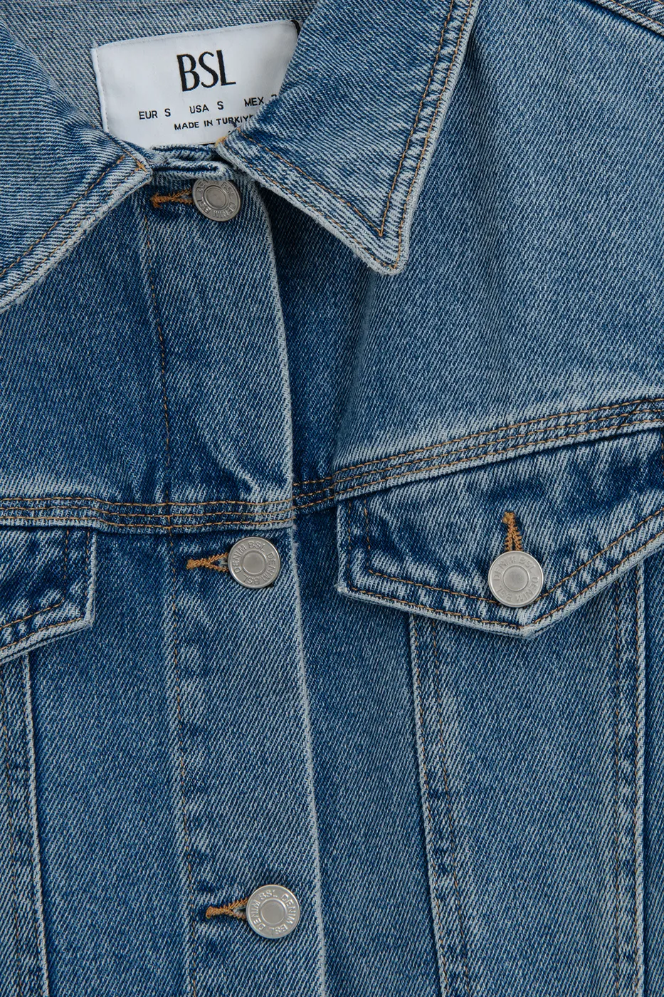 Bayan Lacivert Denim Mont