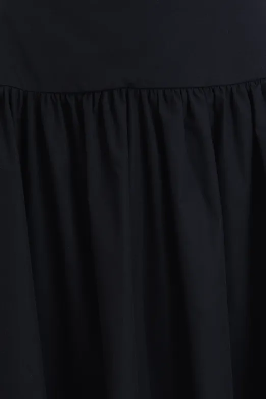 Bayan Siyah Korsajlı Maksi Etek - BSL