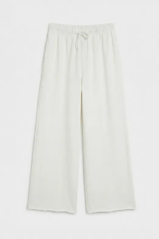 Bayan Ekru Normal Bel Düz Kesim Pantolon - BSL