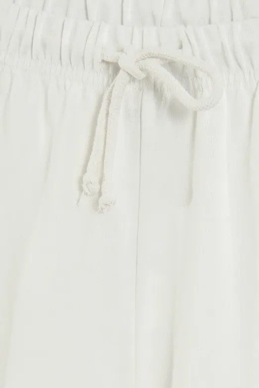 Bayan Ekru Normal Bel Düz Kesim Pantolon - BSL