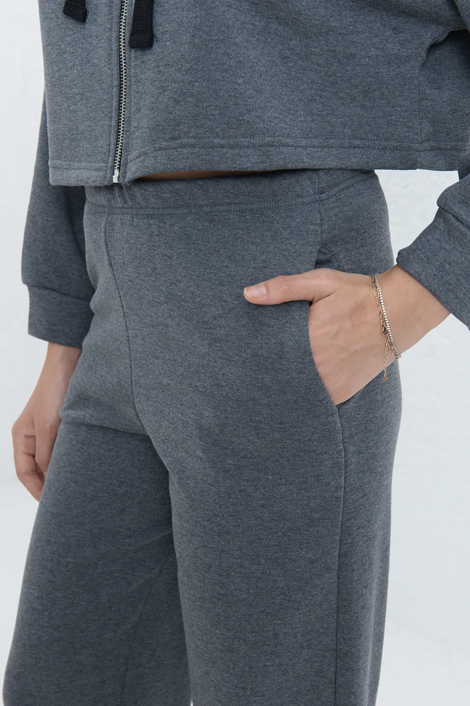 Bayan Antrasit Jogger Pantolon