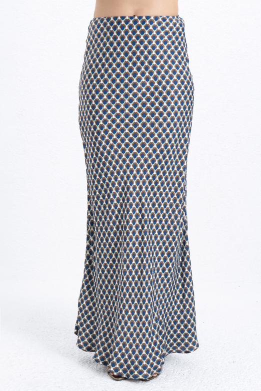 Bayan  Saten Maksi Etek