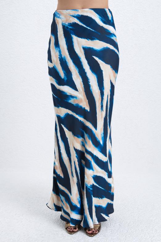 Bayan  Saten Maksi Etek