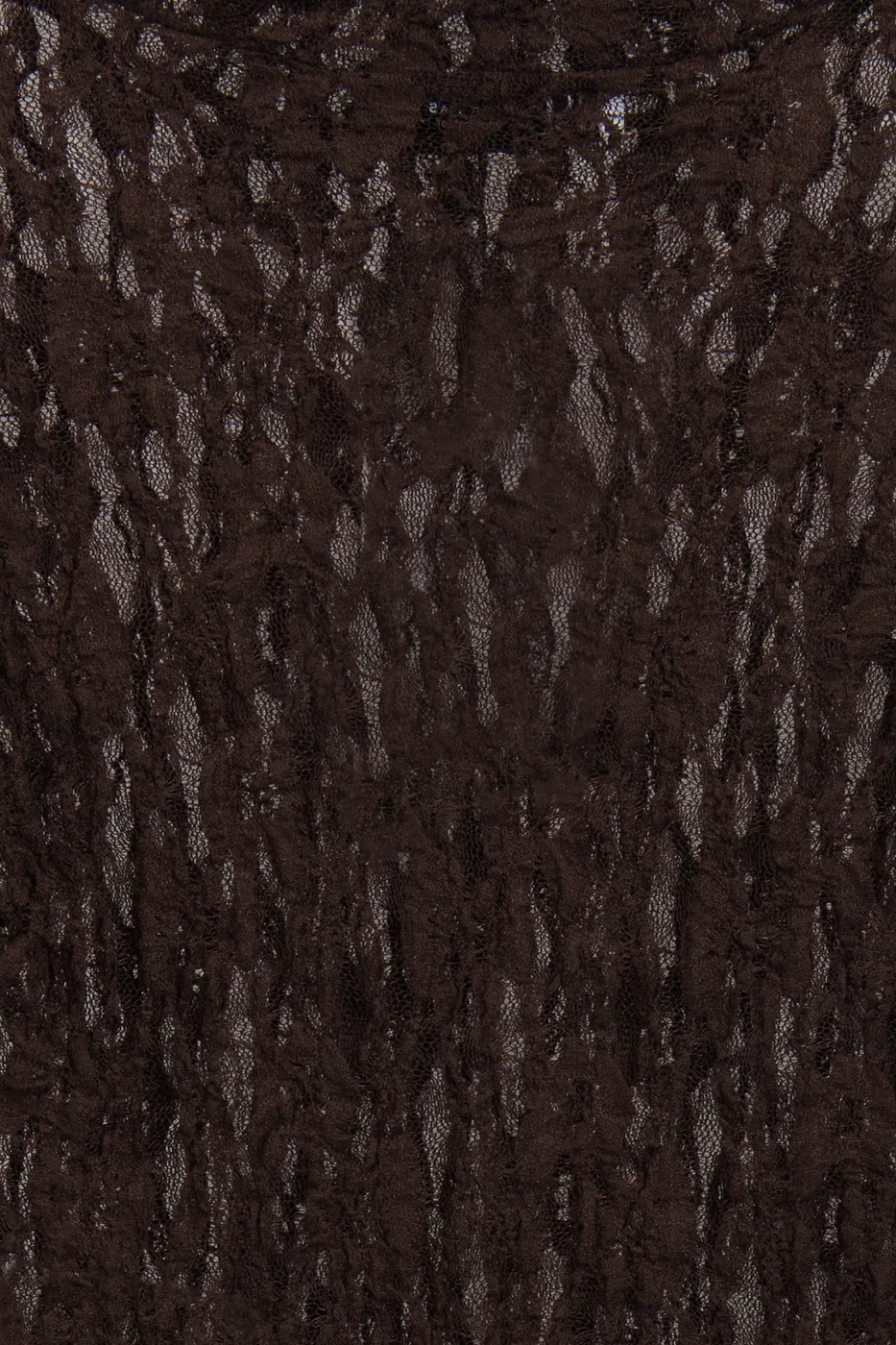 Bayan Kahverengi Dik Yakalı Dantel Bodysuit