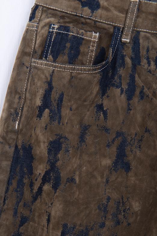 Flok Baskılı Pantolon