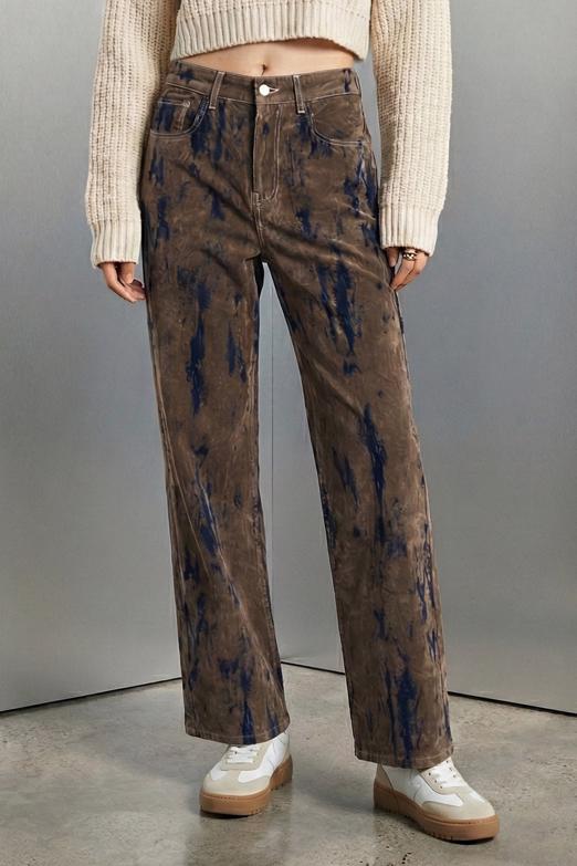 Flok Baskılı Pantolon