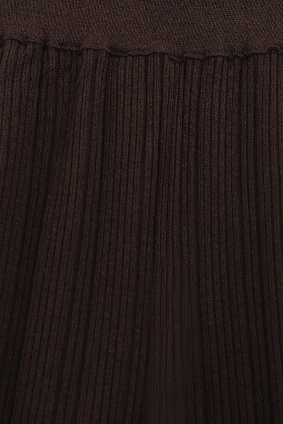 Bayan Kahverengi Fitilli Triko Pantolon