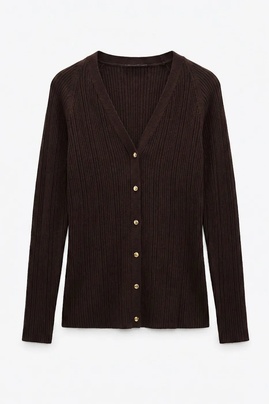 Bayan Kahverengi Fitilli Triko Top