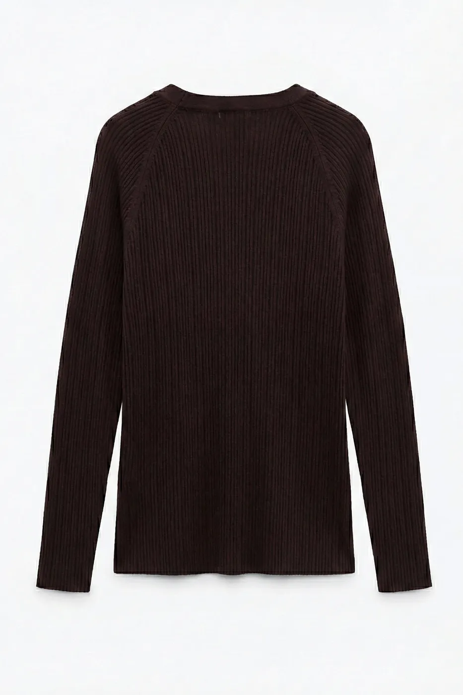 Bayan Kahverengi Fitilli Triko Top