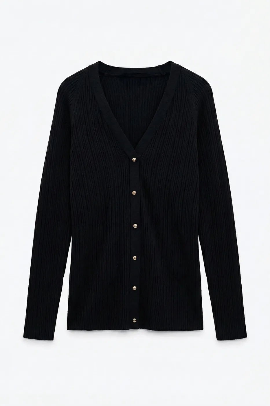 Bayan Siyah Fitilli Triko Top