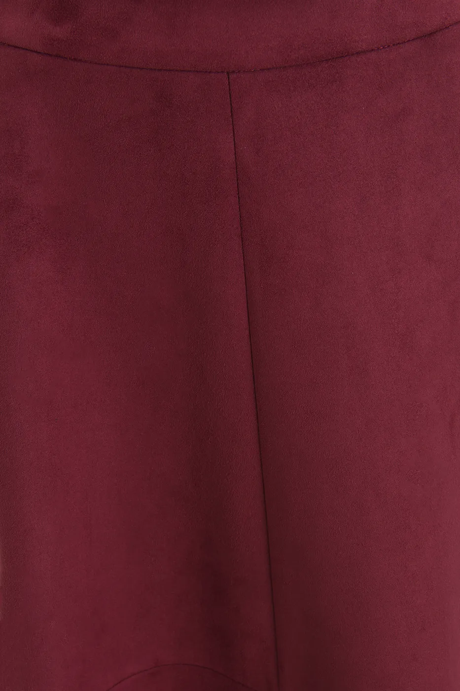 Bayan Bordo Midi Kloş Etek