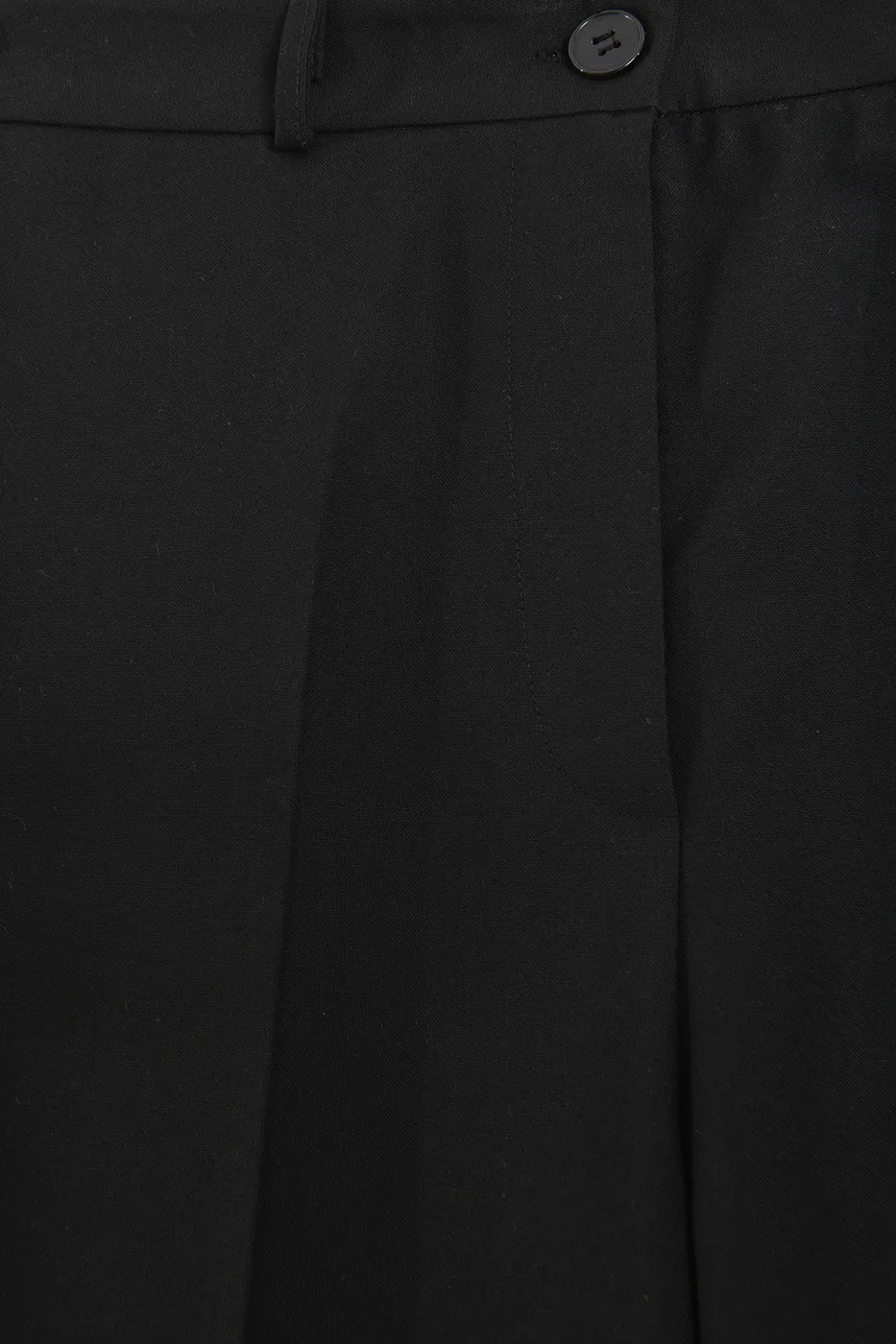 Bayan Siyah Düz Kesim Klasik Pantolon