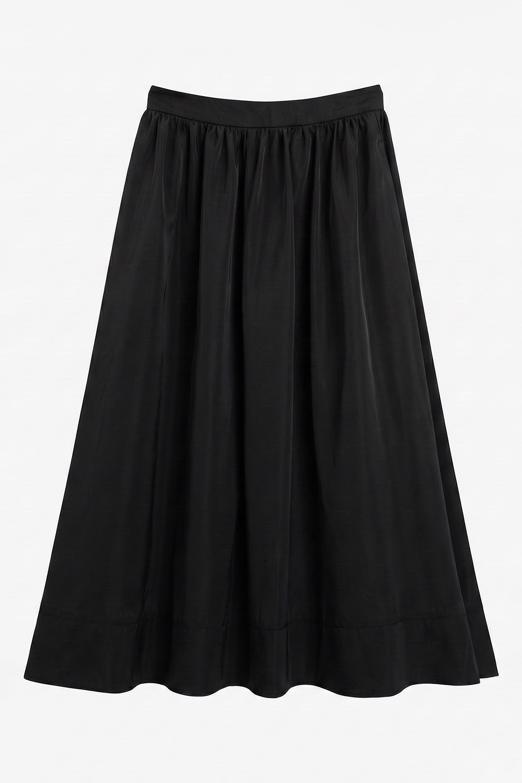 Büzgülü Midi Etek