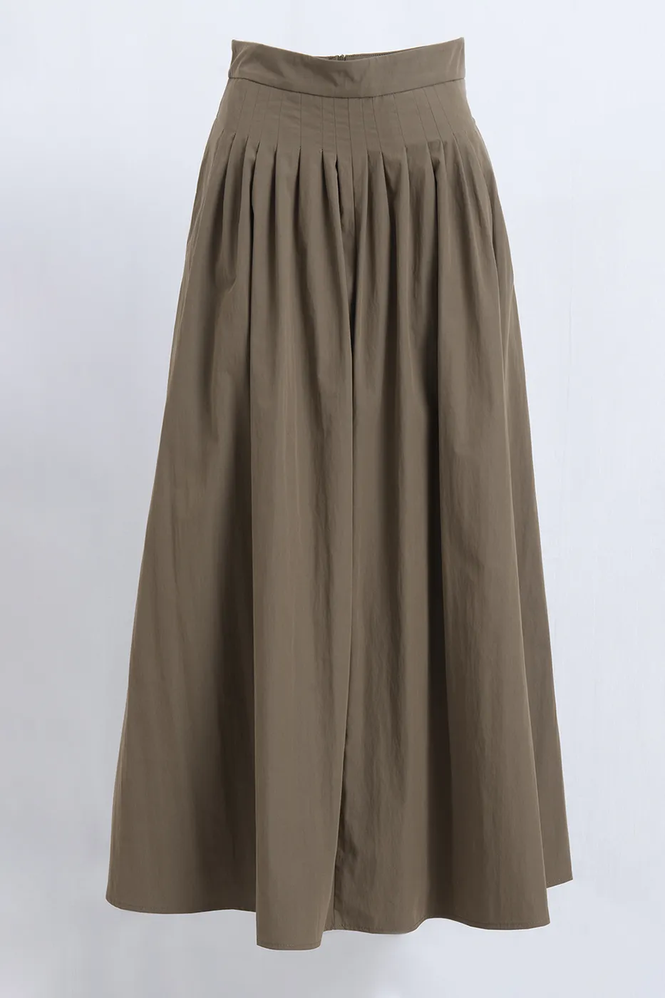 Bayan Haki Pile Detaylı Midi Elbise