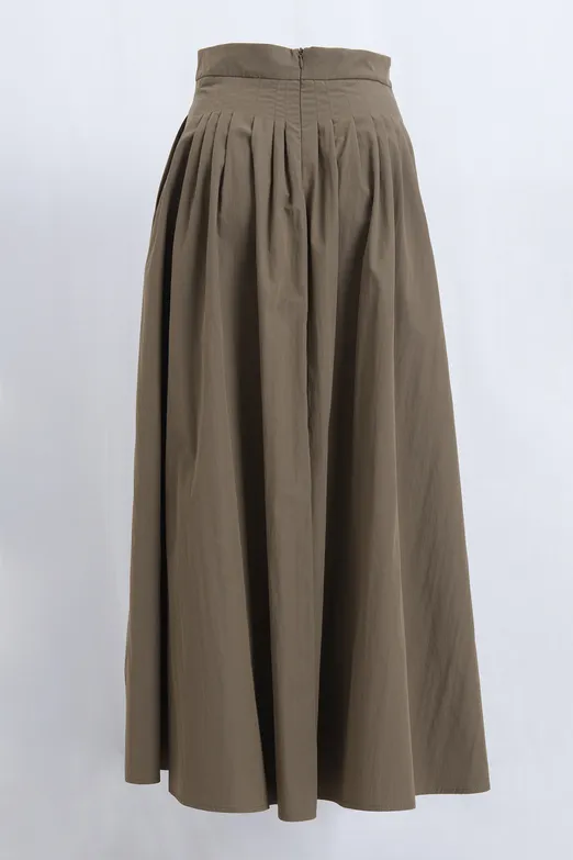 Bayan Haki Pile Detaylı Midi Elbise - BSL