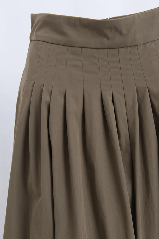 Bayan Haki Pile Detaylı Midi Elbise - BSL