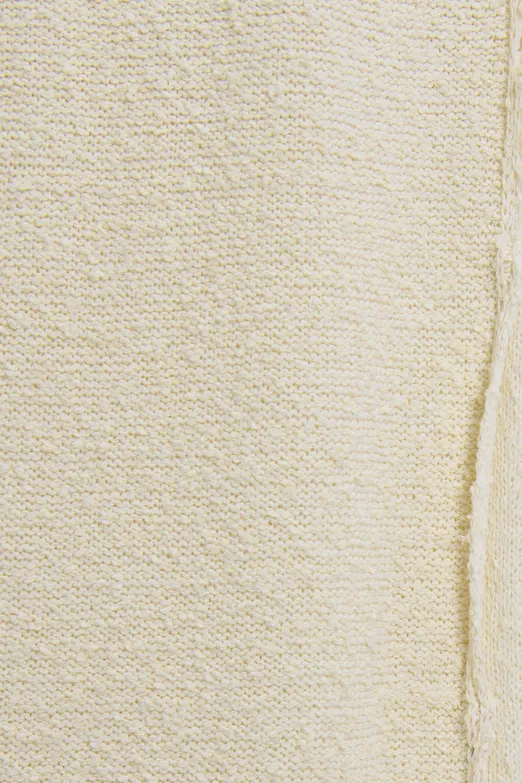 Bayan Ekru Yırtmaçlı Triko Maksi Dar Etek - BSL