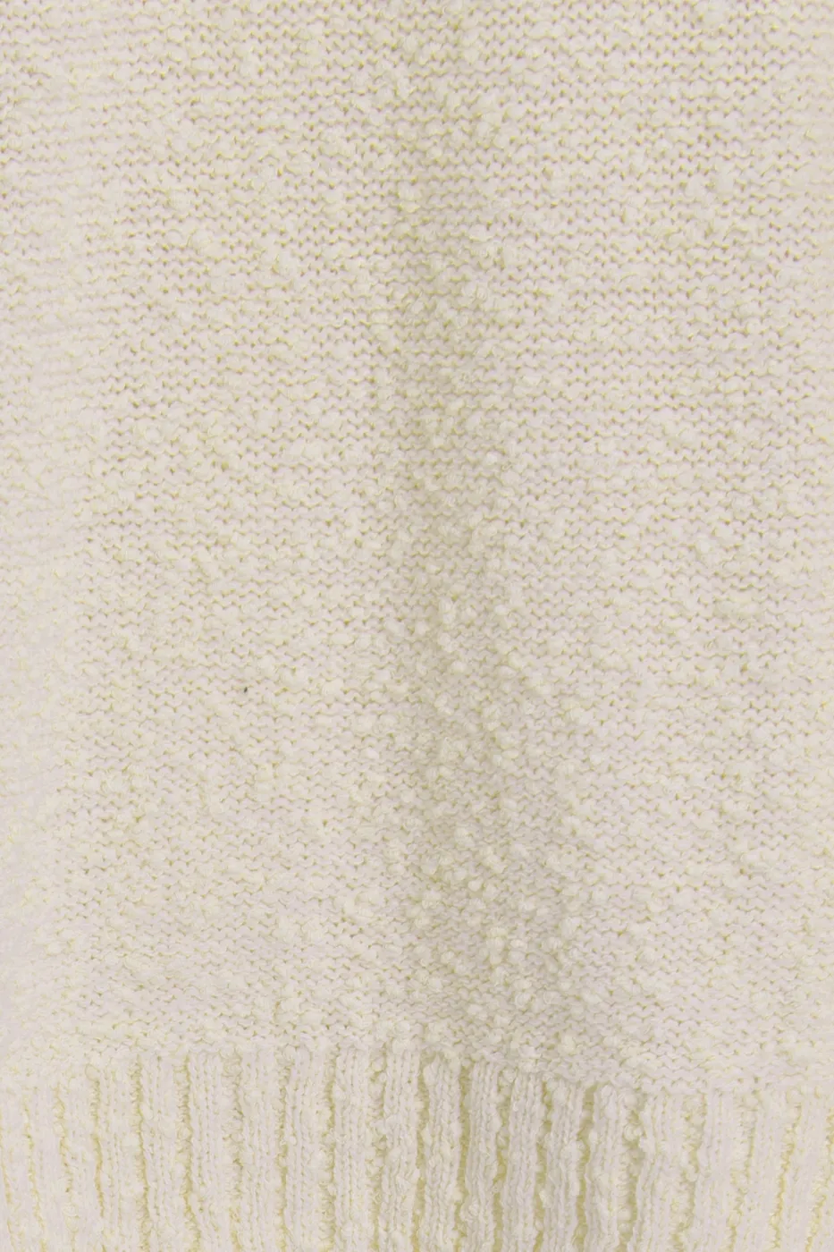 Bayan Ekru Boğazlı Oversize Kazak