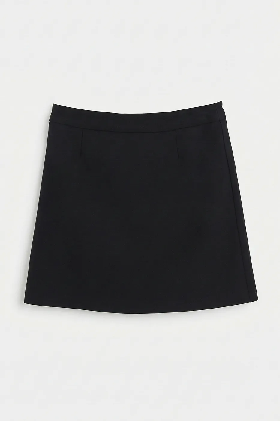 Bayan Siyah Dar Mini Etek