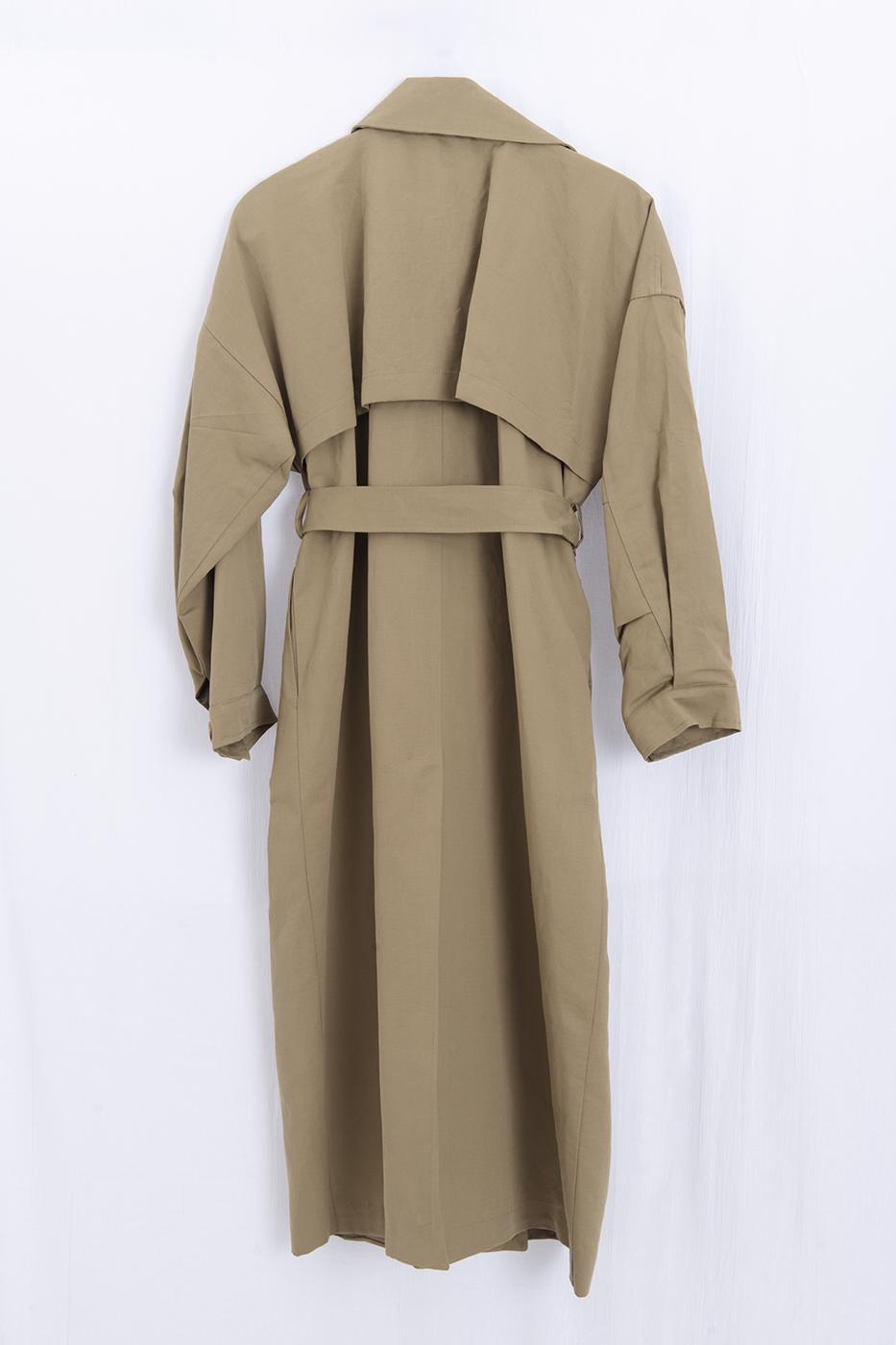 Oversize Pamuklu Trençkot · 2