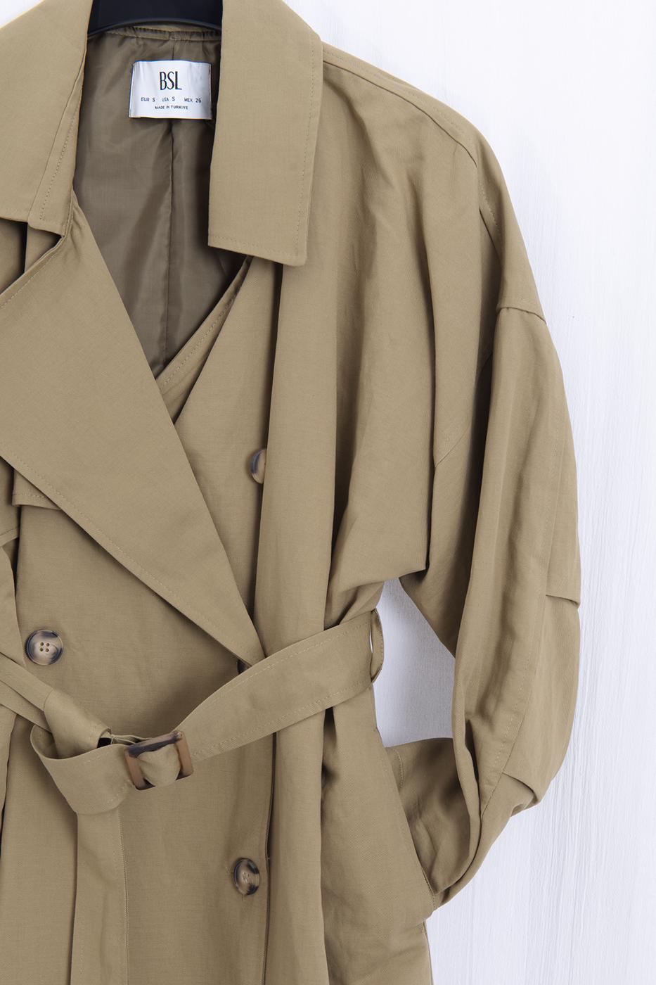 Oversize Pamuklu Trençkot · 3