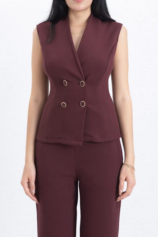 Bayan  Kruvaze Kapama Yelek