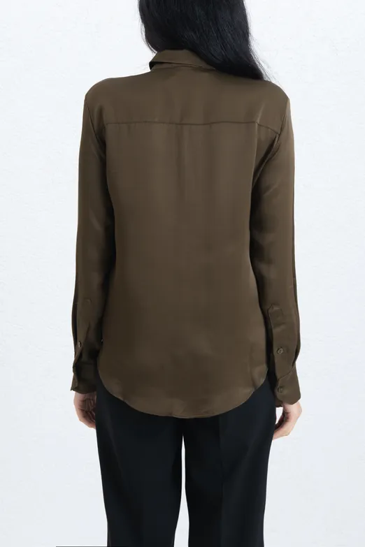 Bayan Haki Saten Gömlek - BSL