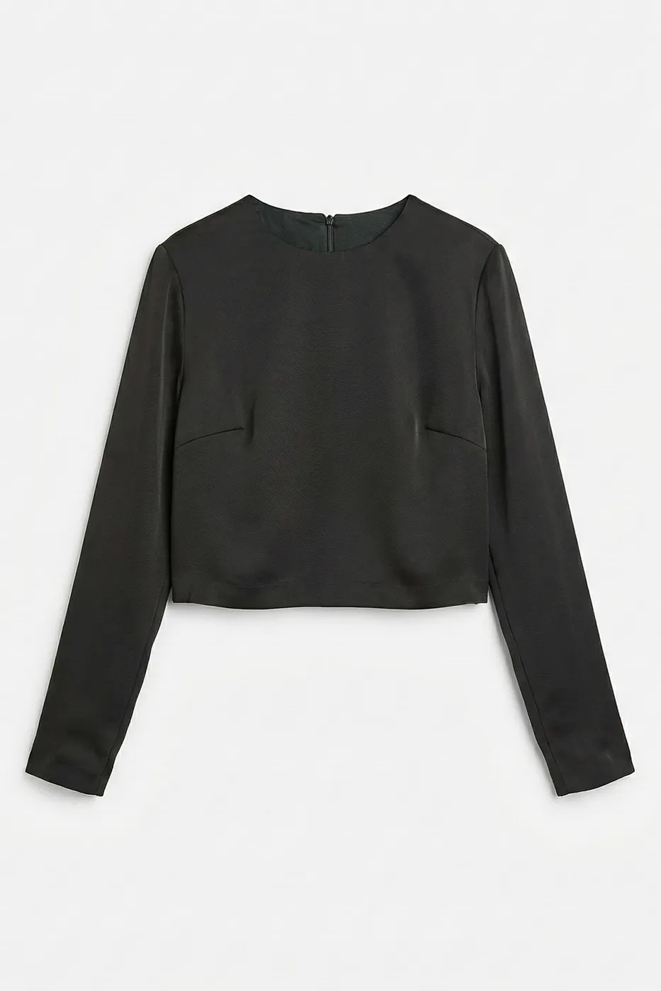 Bayan Yeşil Saten Bluz