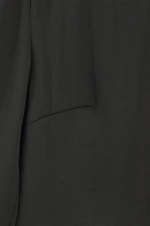 Bayan Yeşil Saten Bluz - BSL