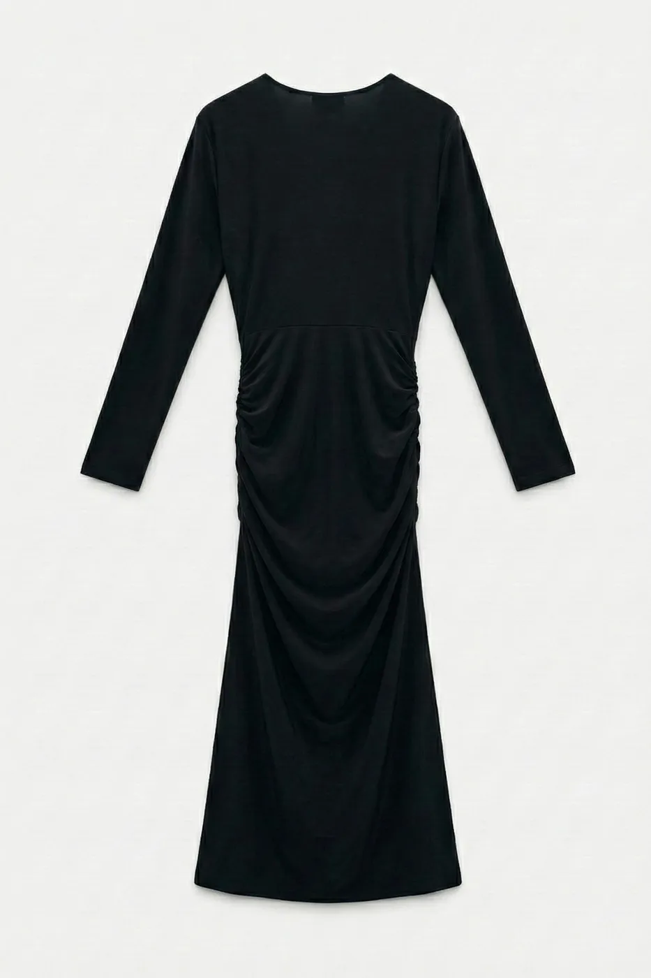 Bayan Siyah Toka Detaylı Deapeli Kalem Elbise