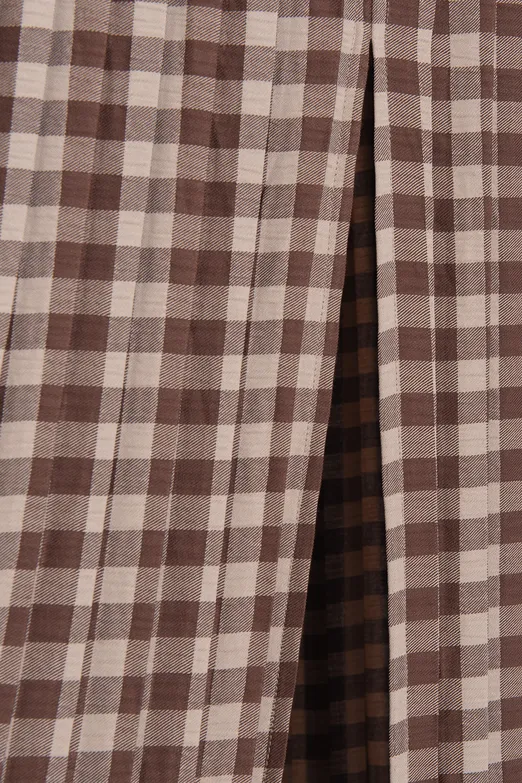 Bayan Kahverengi Piliseli Maksi Etek - BSL