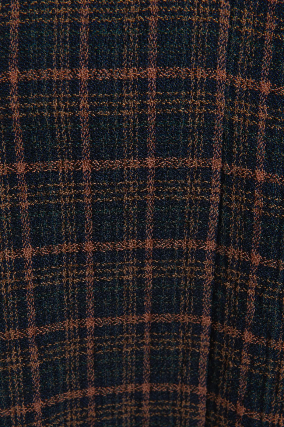 Bayan Haki Kemerli Ekoseli Kloş Midi Etek