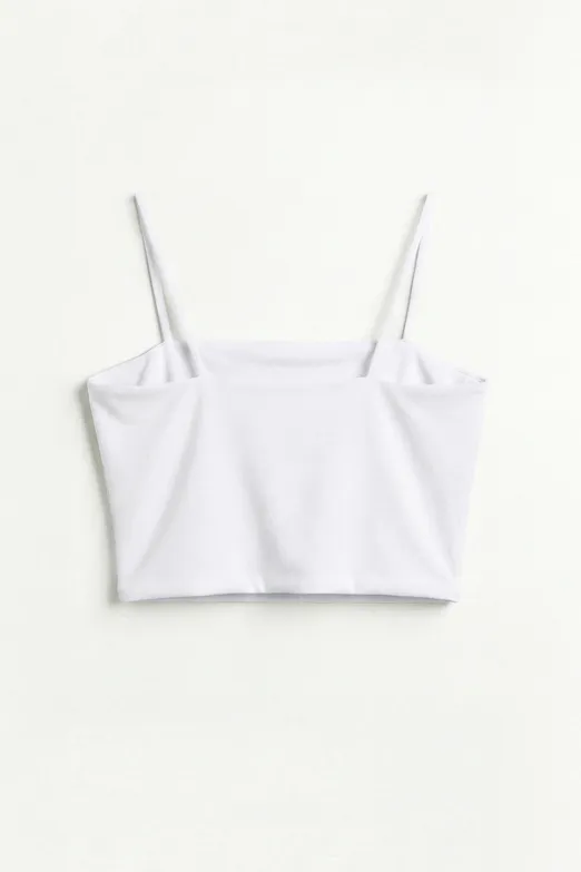 Bayan Beyaz Straplez Askılı Body - BSL