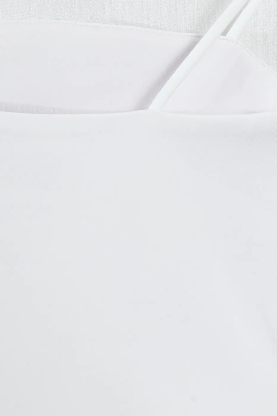 Bayan Beyaz Straplez Askılı Body