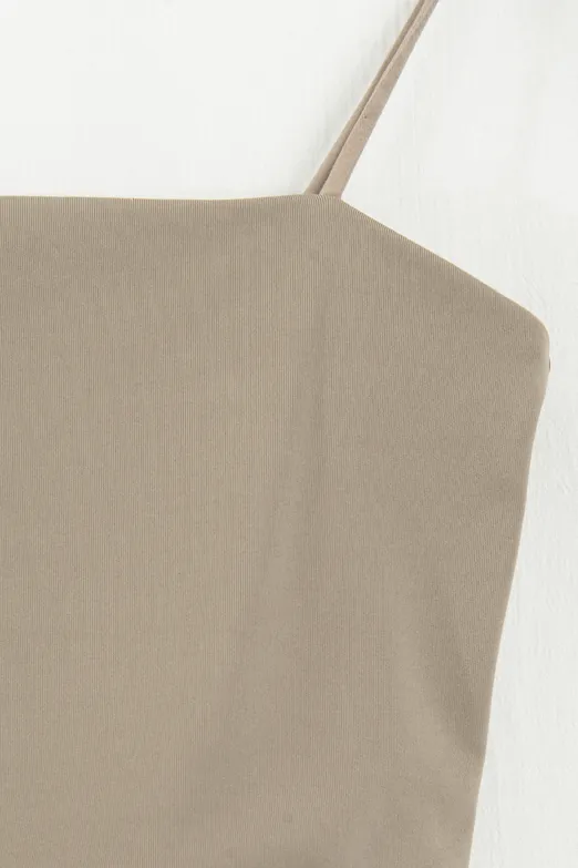 Bayan Vizon Straplez Askılı Body - BSL