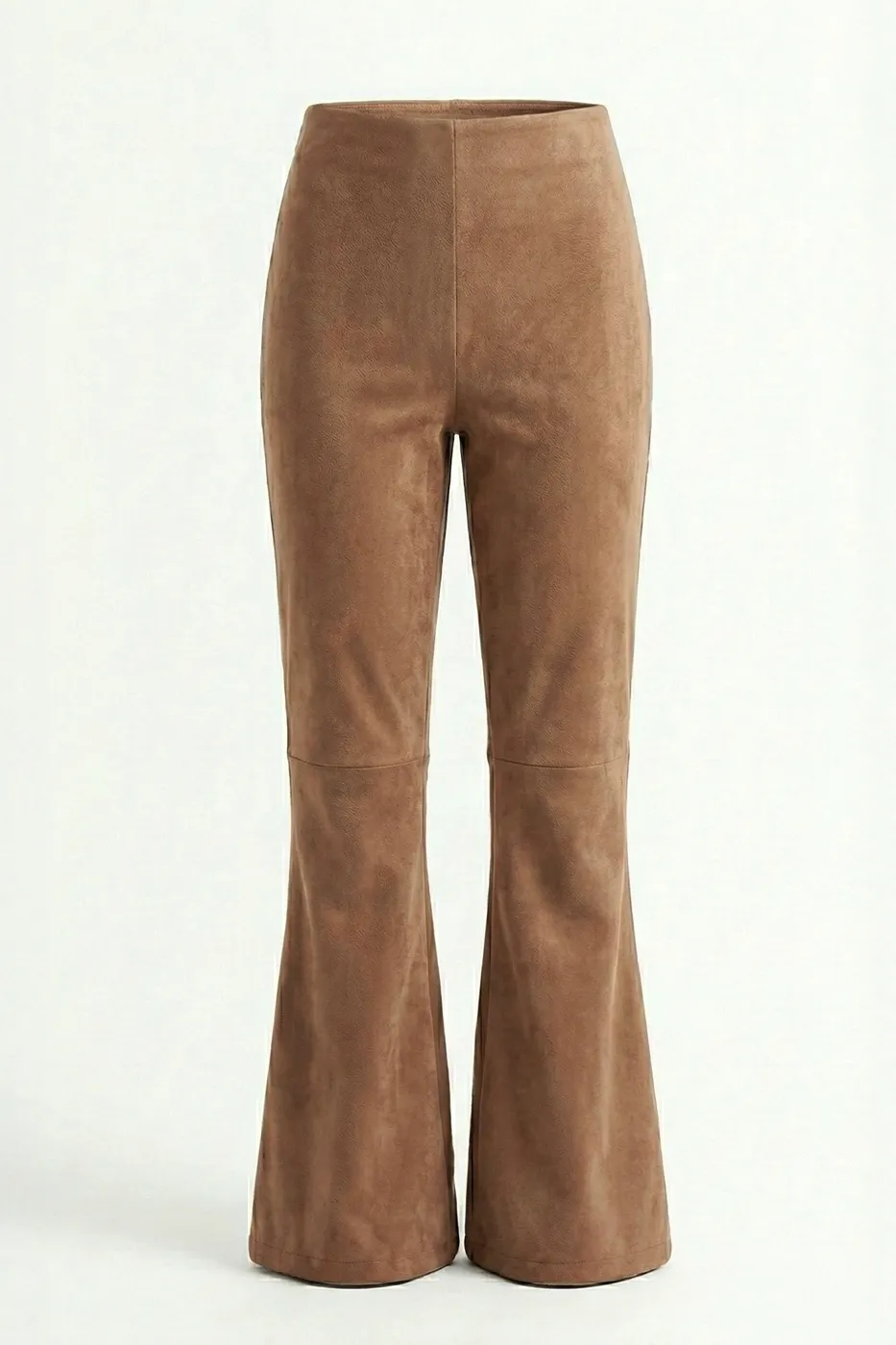 Bayan Camel Normal Bel Süet Pantolon