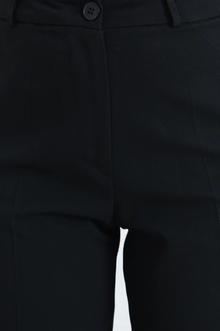 Bayan Siyah Bilek Boy Kumaş Pantolon