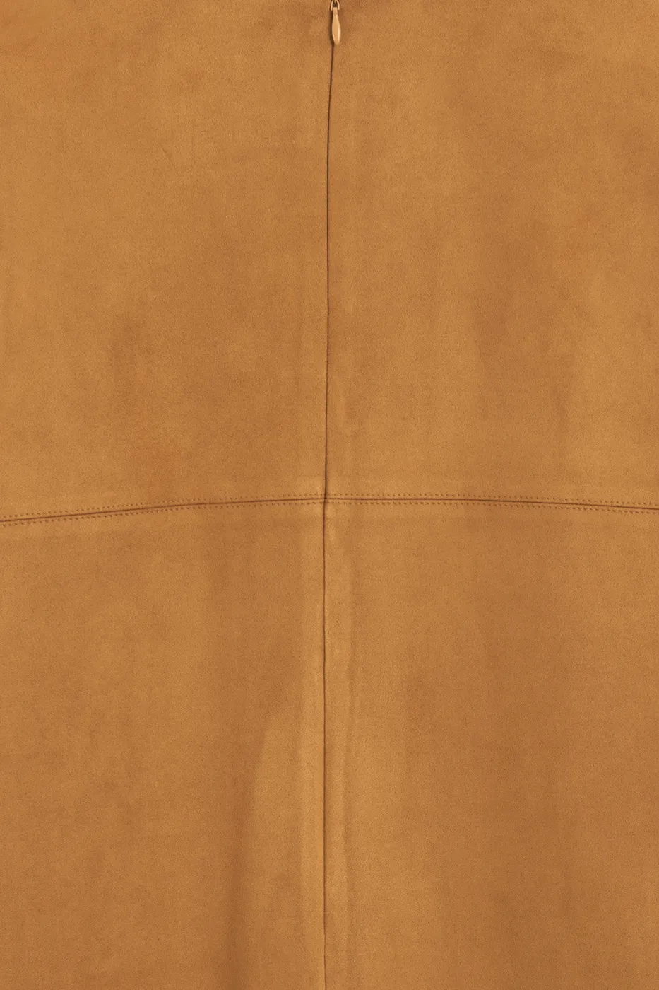 Bayan Hardal Süet Görünümlü Mini Jile Elbise