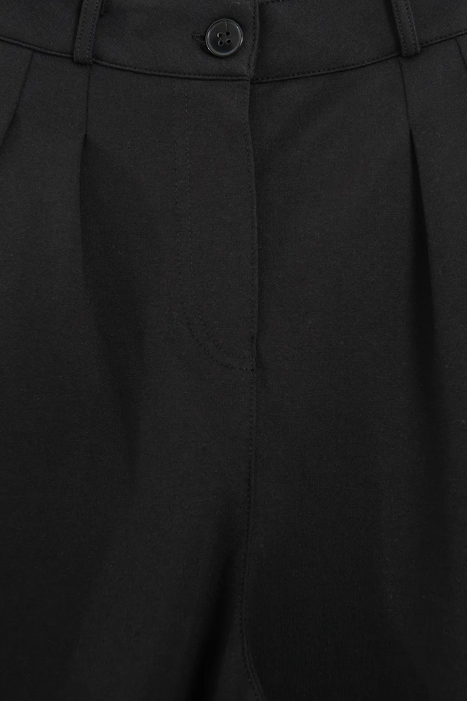 Bayan Siyah Pileli Palazzo Pantolon