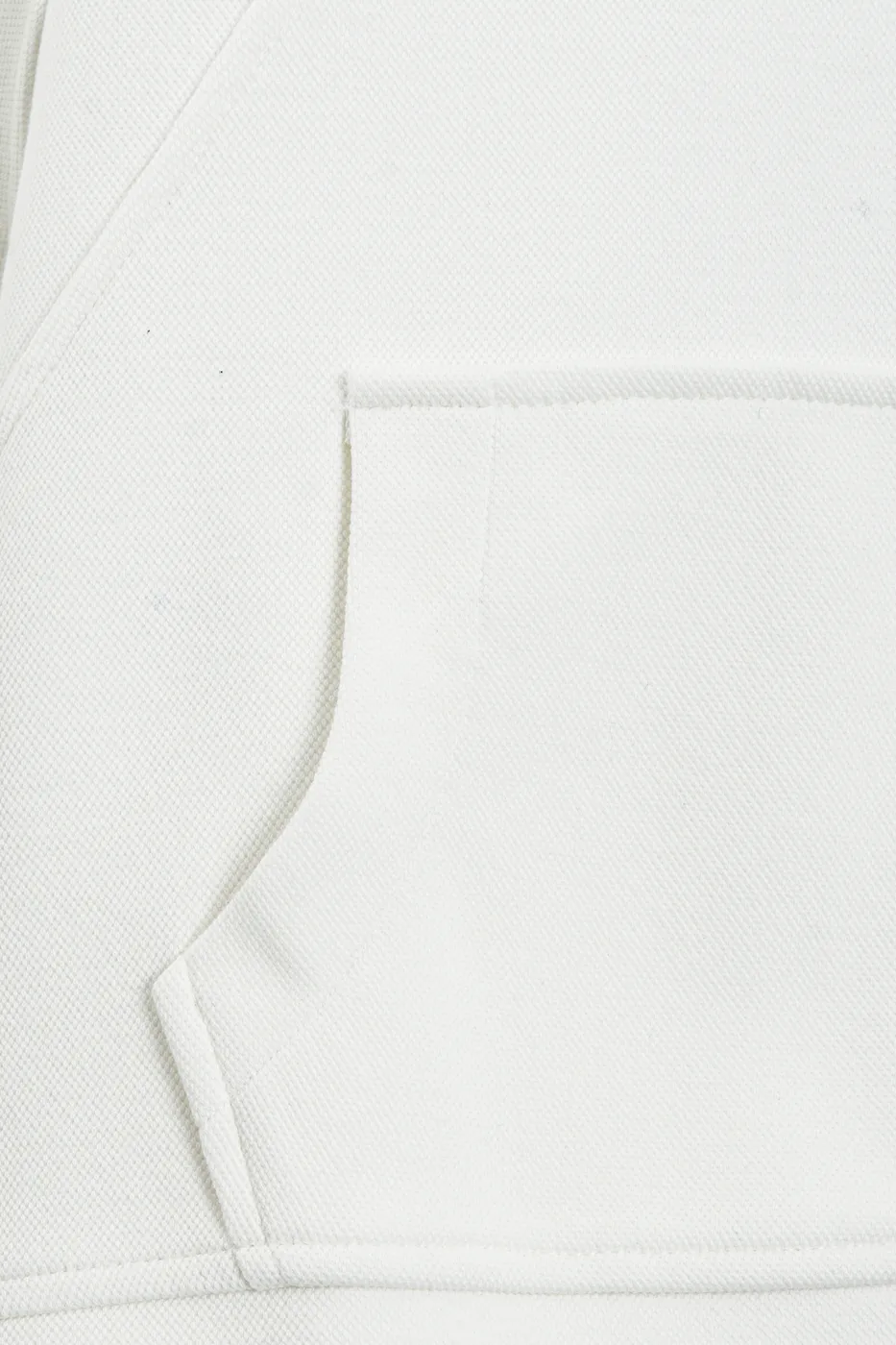 Bayan Beyaz Kapüşonlu Oversize Sweatshirt