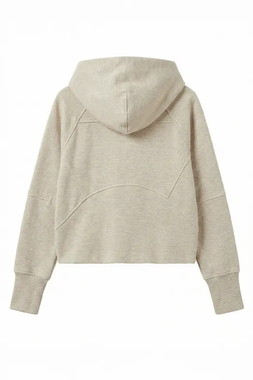 Bayan Taş Kapüşonlu Oversize Sweatshirt - BSL