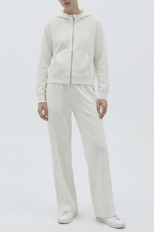 Bayan  Beli Lastikli Düz Kesim Pantolon